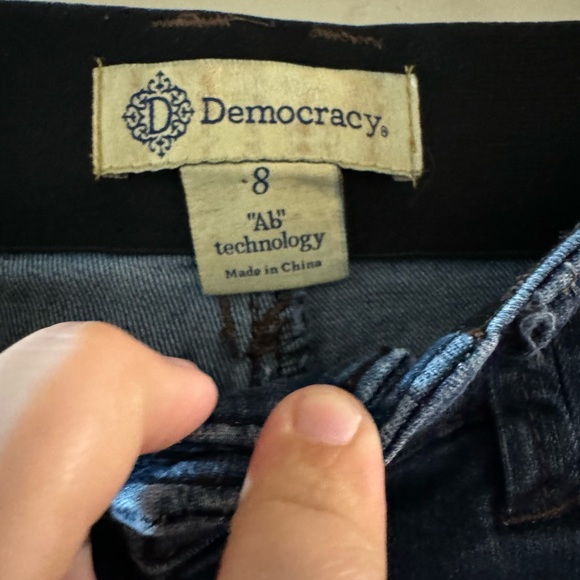 Democracy AB Technology Skinny Ankle Womens Jeans Size 8 Dark Wash - Picture 3 of 5